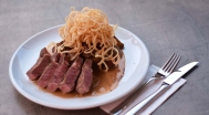 Zwiebelrostbraten, Steakkartoffeln 