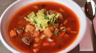Gulaschsuppe, Kartoffelnbrot