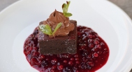 Brownie, Waldfrüchte, Schokoladenmousse